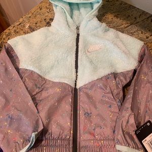 Nike girls windrunner sherpa jacket
